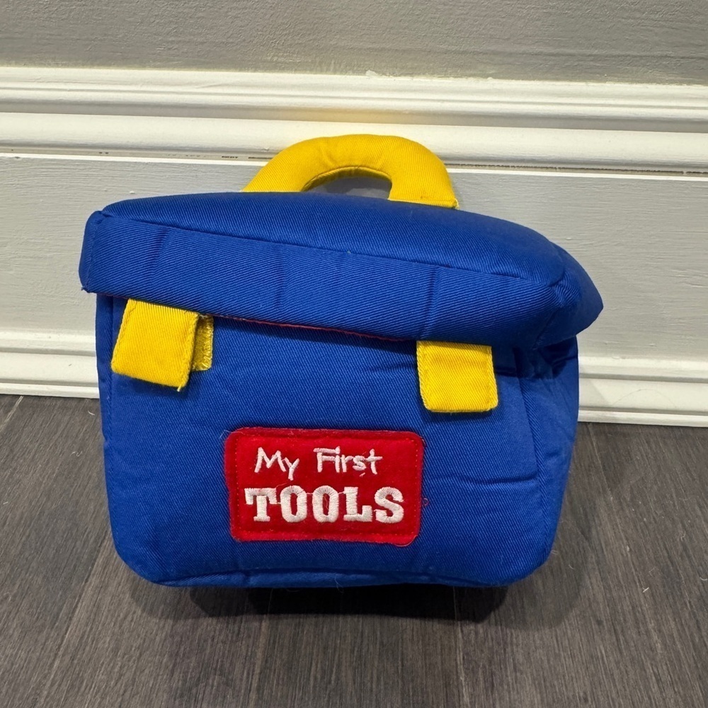 NWOT Baby Gund My First Tools Plush Toy Set Toolbox - Picture 2 of 11
